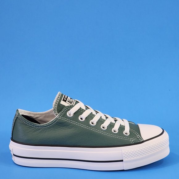 Converse CTAS Ox Lift Forest Pine/White/Black Women's Platform Sneakers A06181C - Picture 2 of 6